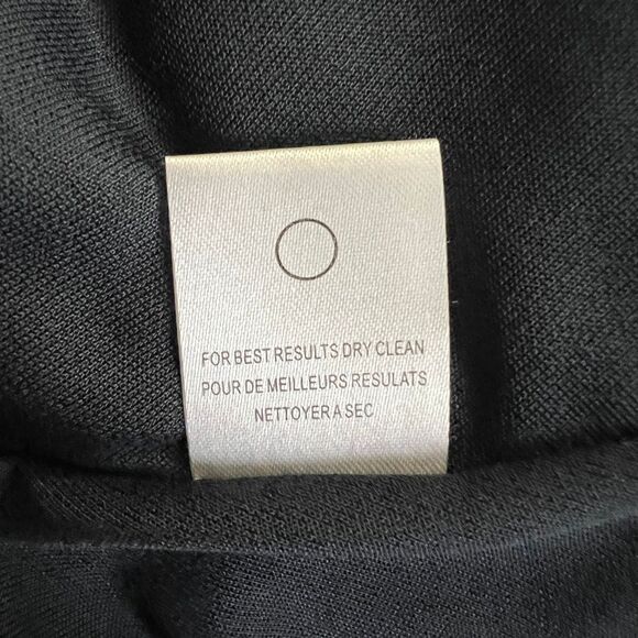 Halston Heritage Navy Pleated Cocktail Dress | V-Neck Sleeveless Fit & Flare | S - Picture 8 of 9